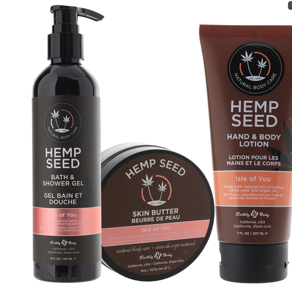 Hemp Seed Shower & Spa Gift Set in Isle of You