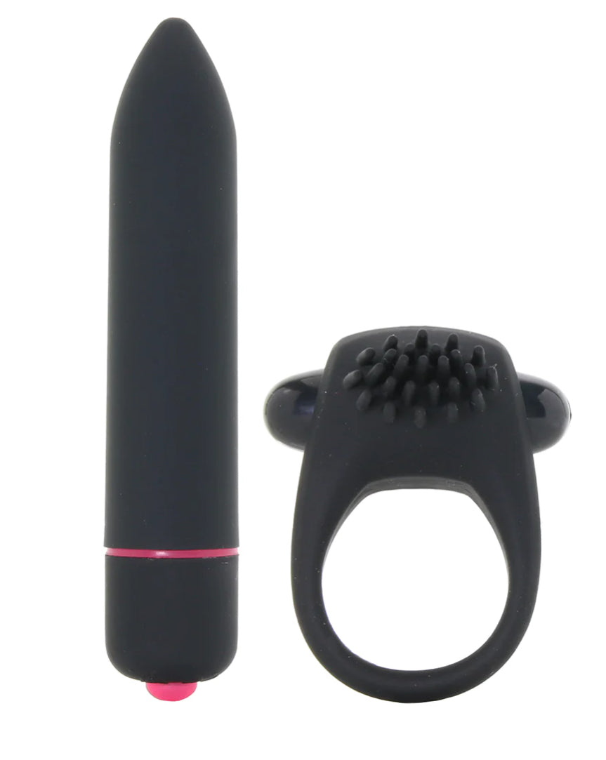 Intense 10 Function C-Ring & Bullet Vibe in Black