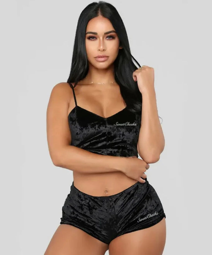 SweetCheeks Velvet Pajama Set