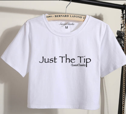 “Just The Tip” Women’s Crop Top